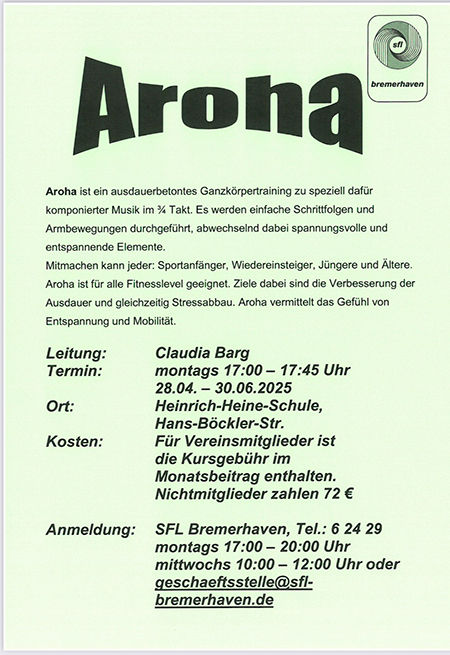 Aroha SFL